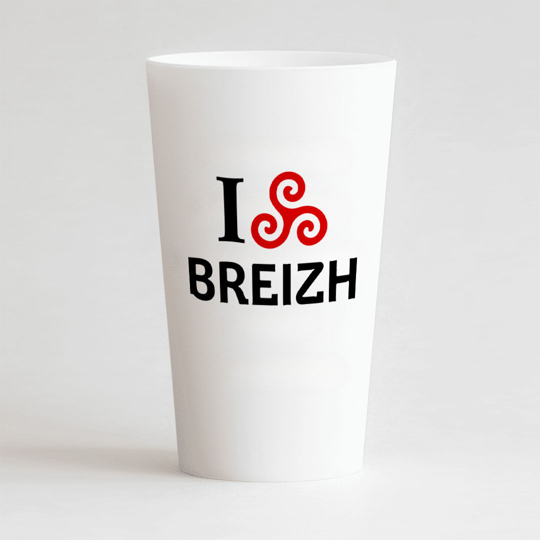 Gobelet Personnalisé Bretagne Love Breizh – CUP 25-33 Digital